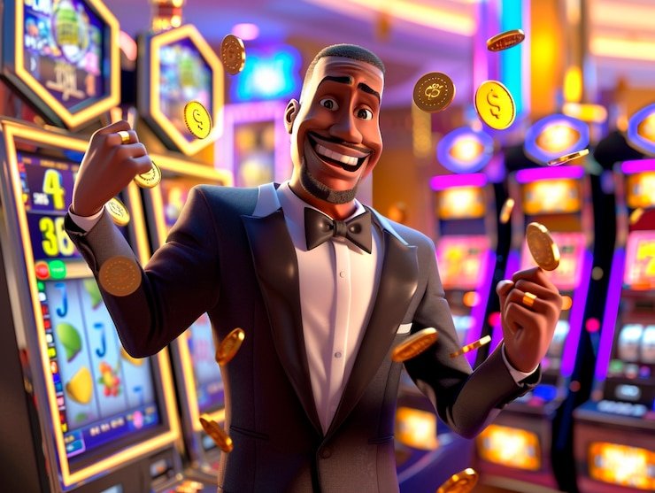 Dealer SA Gaming di studio broadcast dengan multi-kamera profesional
